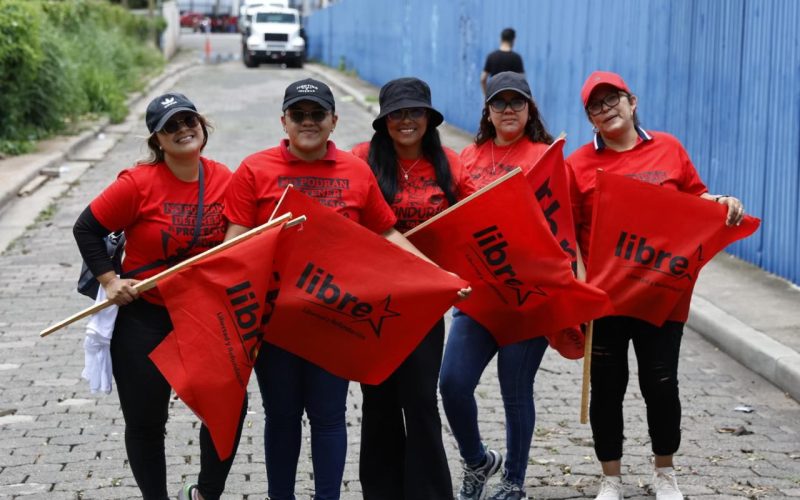 LIBRE enfrenta desventaja en encuestas contra la oposición en Honduras